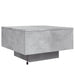 Măsuță de cafea cu lumini LED, gri beton, 55x55x31 cm - WALTI WALTI