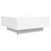 Măsuță de cafea cu lumini LED, alb, 80x80x31 cm - WALTI WALTI