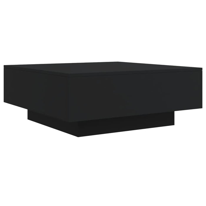 Măsuță de cafea cu lumini LED, negru, 80x80x31 cm - WALTI WALTI