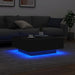 Măsuță de cafea cu lumini LED, negru, 80x80x31 cm - WALTI WALTI