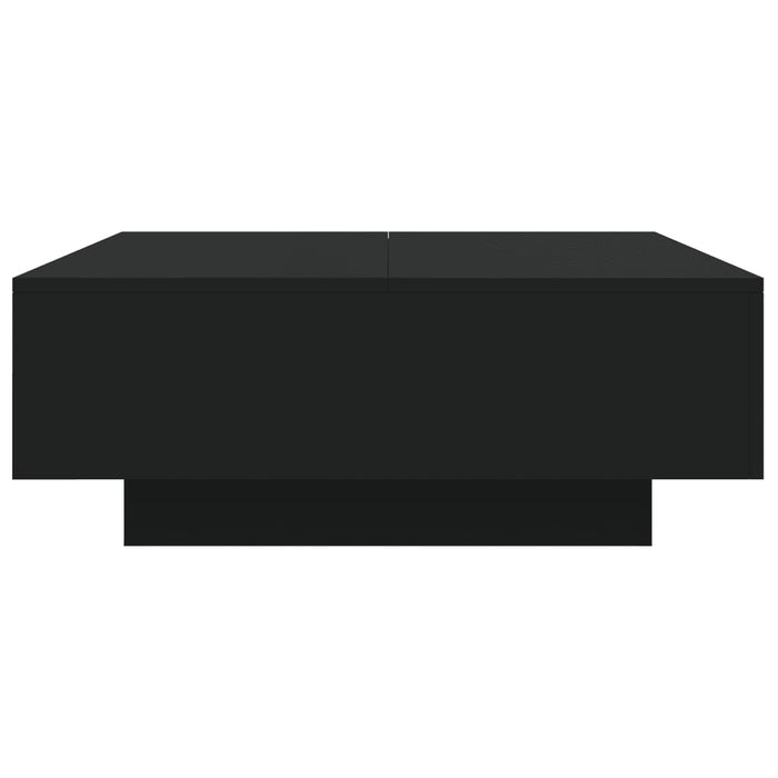 Măsuță de cafea cu lumini LED, negru, 80x80x31 cm - WALTI WALTI