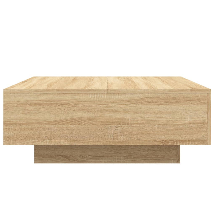 Măsuță de cafea cu lumini LED, stejar sonoma, 80x80x31 cm - WALTI WALTI