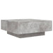 Măsuță de cafea cu lumini LED, gri beton, 80x80x31 cm - WALTI WALTI