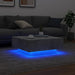 Măsuță de cafea cu lumini LED, gri beton, 80x80x31 cm - WALTI WALTI