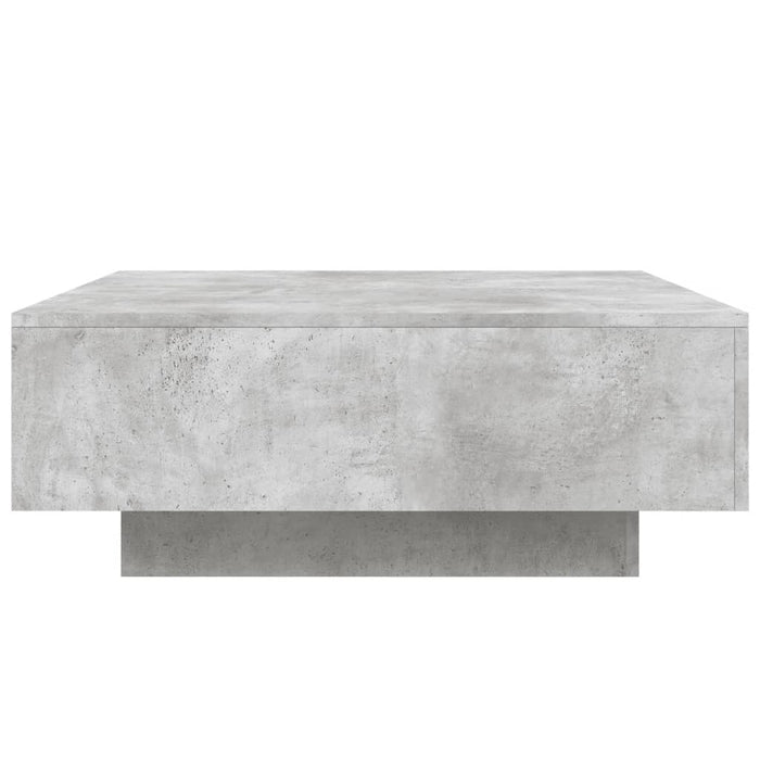 Măsuță de cafea cu lumini LED, gri beton, 80x80x31 cm - WALTI WALTI