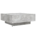 Măsuță de cafea cu lumini LED, gri beton, 80x80x31 cm - WALTI WALTI