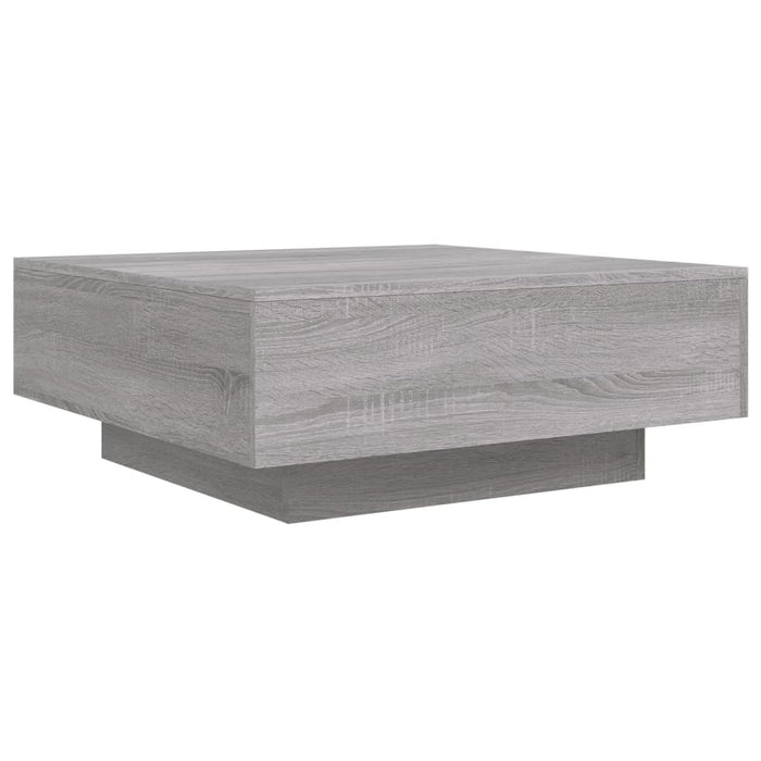 Măsuță de cafea cu lumini LED, gri sonoma, 80x80x31 cm - WALTI WALTI
