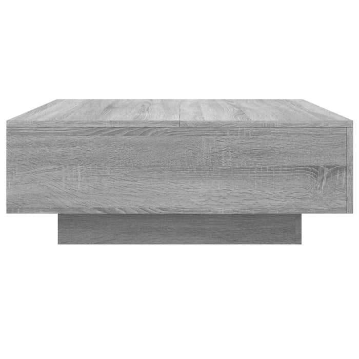 Măsuță de cafea cu lumini LED, gri sonoma, 80x80x31 cm - WALTI WALTI