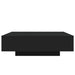 Măsuță de cafea cu lumini LED, negru, 100x100x31 cm - WALTI WALTI