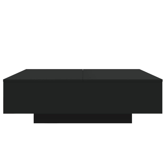 Măsuță de cafea cu lumini LED, negru, 100x100x31 cm - WALTI WALTI