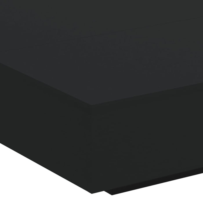 Măsuță de cafea cu lumini LED, negru, 100x100x31 cm - WALTI WALTI