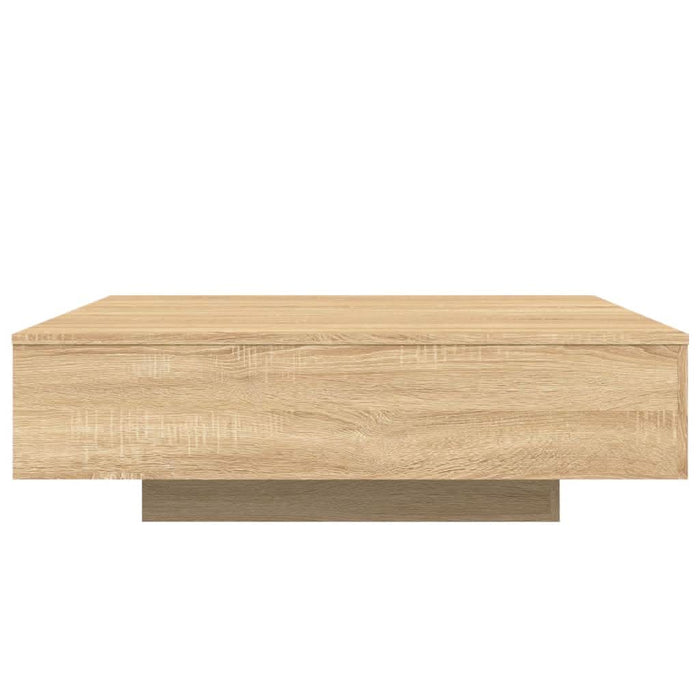 Măsuță de cafea cu lumini LED, stejar sonoma, 100x100x31 cm - WALTI WALTI