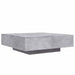 Măsuță de cafea cu lumini LED, gri beton, 100x100x31 cm - WALTI WALTI