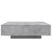Măsuță de cafea cu lumini LED, gri beton, 100x100x31 cm - WALTI WALTI