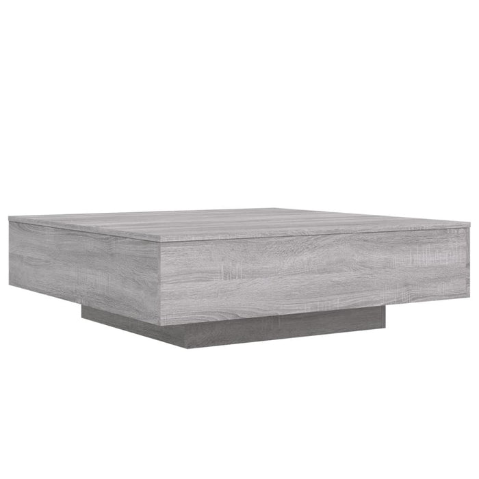 Măsuță de cafea cu lumini LED, gri sonoma, 100x100x31 cm - WALTI WALTI