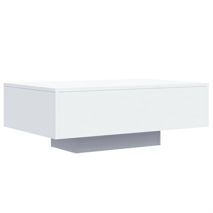 Măsuță de cafea cu lumini LED, alb, 85x55x31 cm - WALTI WALTI