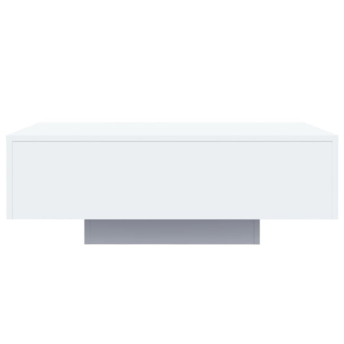 Măsuță de cafea cu lumini LED, alb, 85x55x31 cm - WALTI WALTI