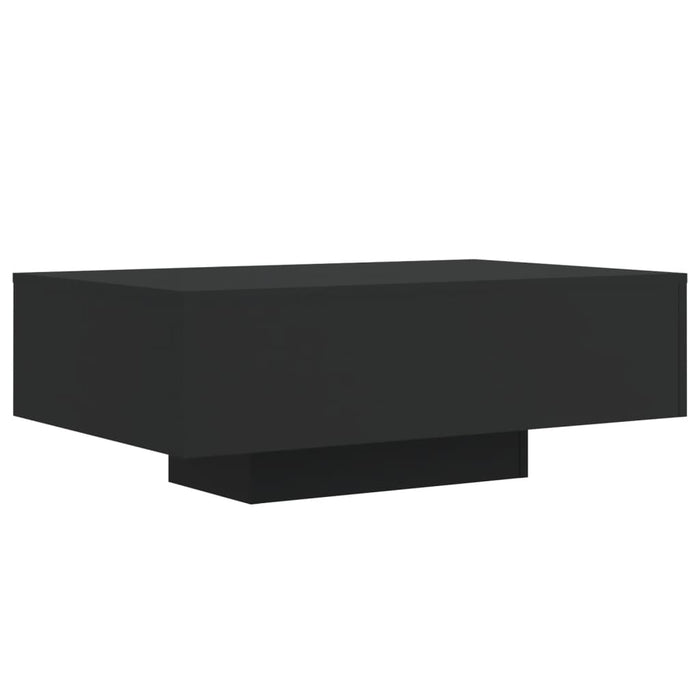 Măsuță de cafea cu lumini LED, negru, 85x55x31 cm - WALTI WALTI