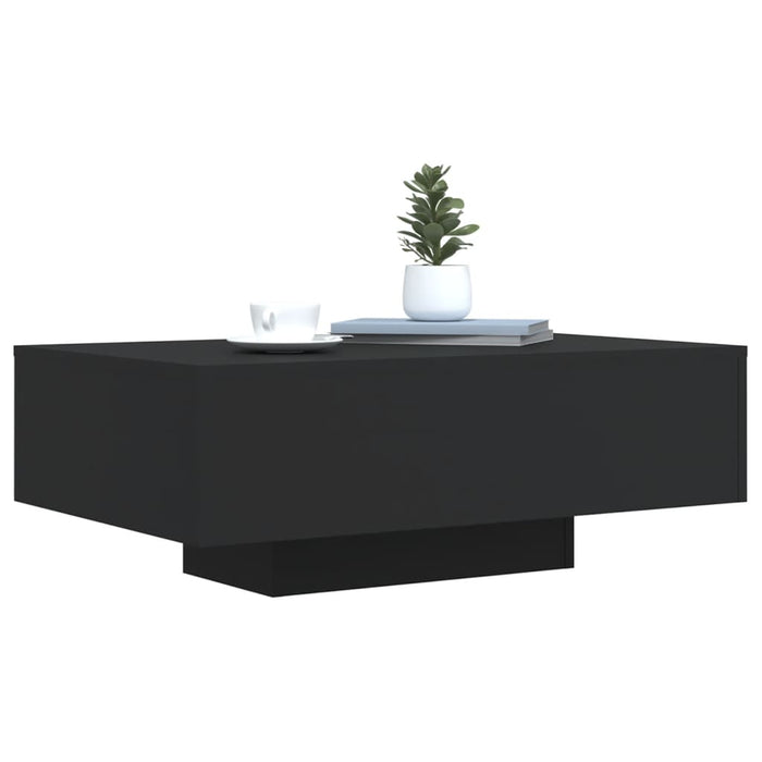 Măsuță de cafea cu lumini LED, negru, 85x55x31 cm - WALTI WALTI