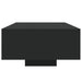 Măsuță de cafea cu lumini LED, negru, 85x55x31 cm - WALTI WALTI