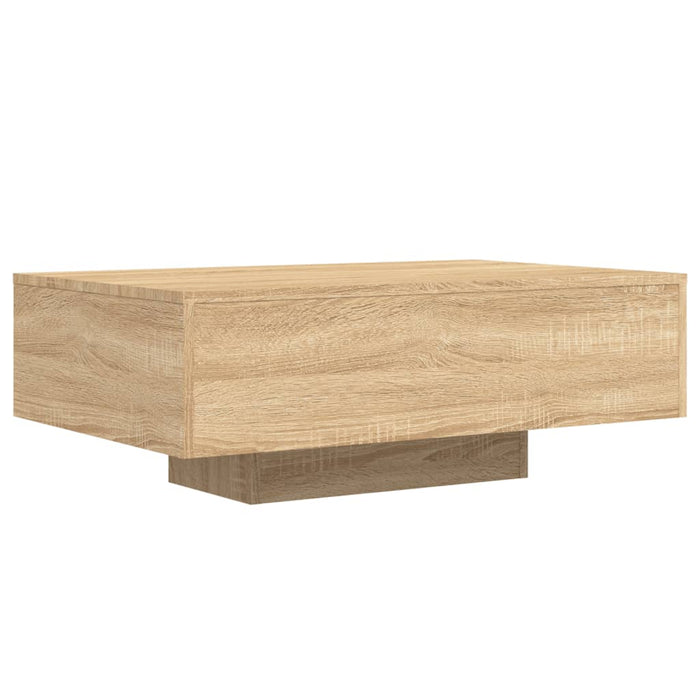 Măsuță de cafea cu lumini LED, stejar sonoma, 85x55x31 cm - WALTI WALTI