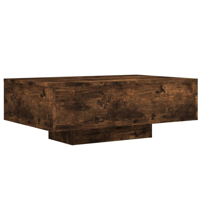 Măsuță de cafea cu lumini LED, stejar fumuriu, 85x55x31 cm - WALTI WALTI