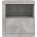 Servantă cu lumini LED, gri beton, 60,5x37x67 cm - WALTI WALTI