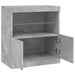 Servantă cu lumini LED, gri beton, 60,5x37x67 cm - WALTI WALTI