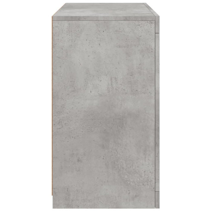 Servantă cu lumini LED, gri beton, 60,5x37x67 cm - WALTI WALTI