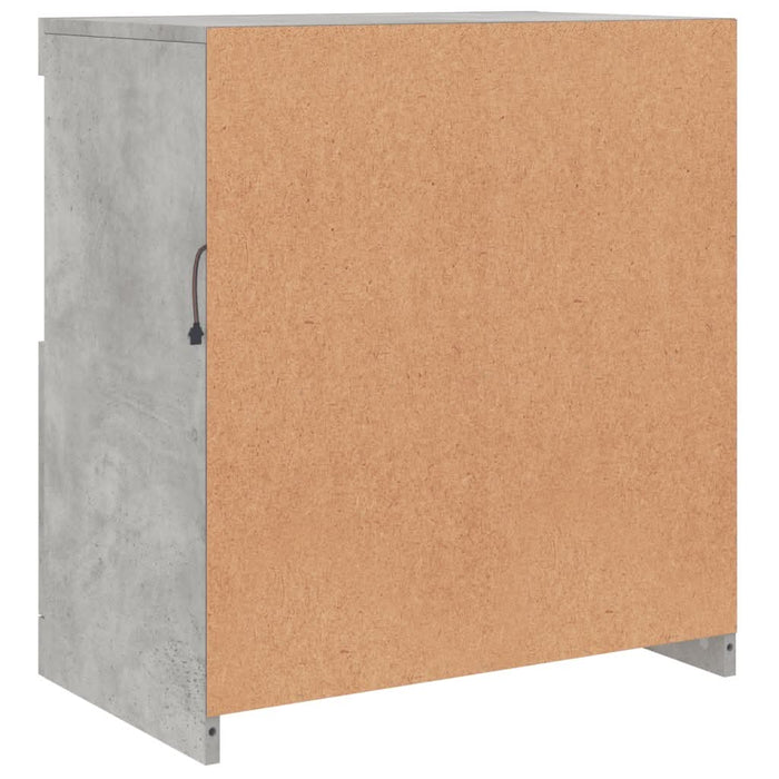 Servantă cu lumini LED, gri beton, 60,5x37x67 cm - WALTI WALTI