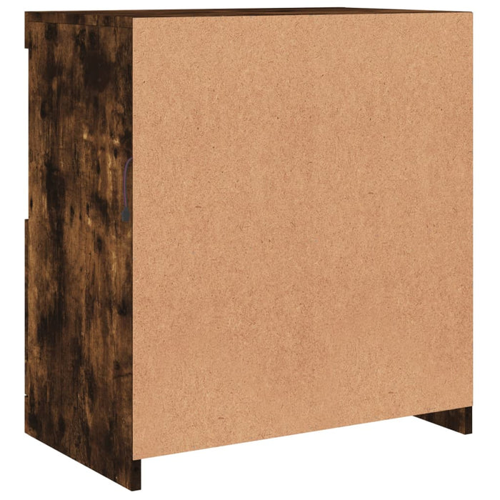 Servantă cu lumini LED, stejar fumuriu, 60,5x37x67 cm - WALTI WALTI