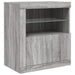 Servantă cu lumini LED, gri sonoma, 60,5x37x67 cm - WALTI WALTI
