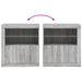 Servantă cu lumini LED, gri sonoma, 60,5x37x67 cm - WALTI WALTI