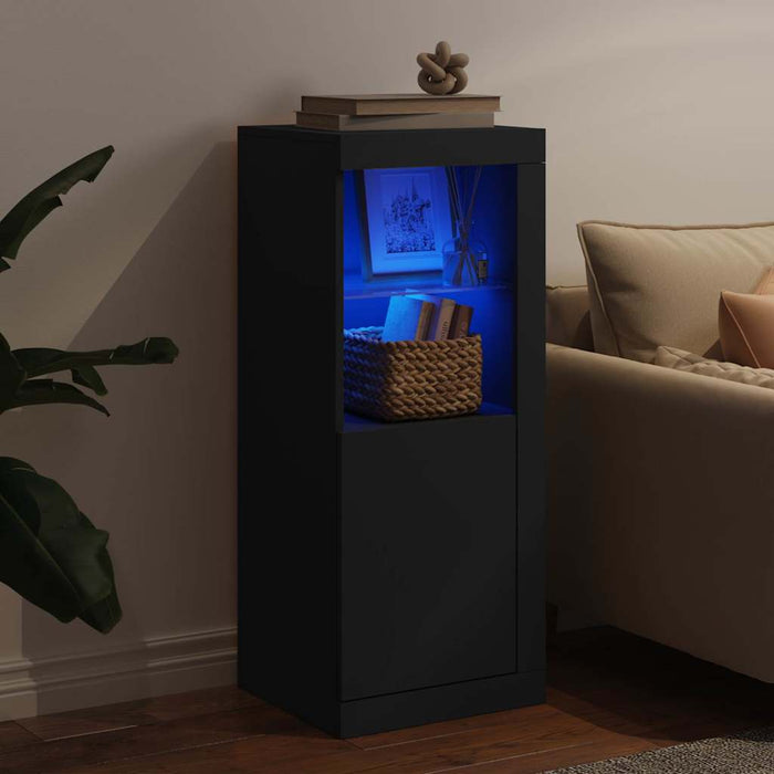 Servantă cu lumini LED, negru, 41x37x100 cm - WALTI WALTI