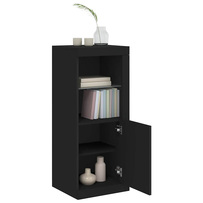 Servantă cu lumini LED, negru, 41x37x100 cm - WALTI WALTI