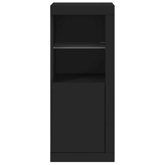 Servantă cu lumini LED, negru, 41x37x100 cm - WALTI WALTI