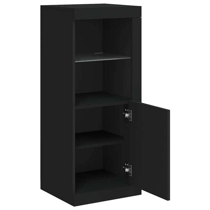 Servantă cu lumini LED, negru, 41x37x100 cm - WALTI WALTI
