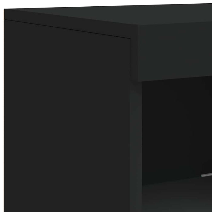 Servantă cu lumini LED, negru, 41x37x100 cm - WALTI WALTI
