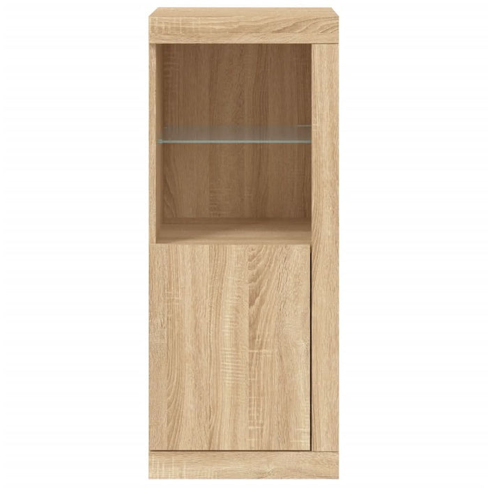 Servantă cu lumini LED, stejar sonoma, 41x37x100 cm - WALTI WALTI