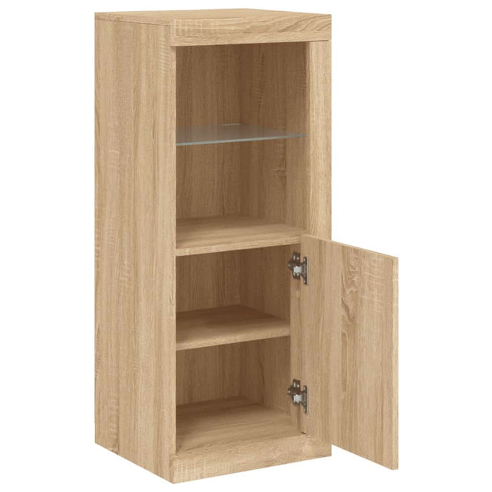 Servantă cu lumini LED, stejar sonoma, 41x37x100 cm - WALTI WALTI