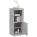 Servantă cu lumini LED, gri beton, 41x37x100 cm - WALTI WALTI