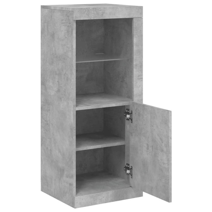 Servantă cu lumini LED, gri beton, 41x37x100 cm - WALTI WALTI