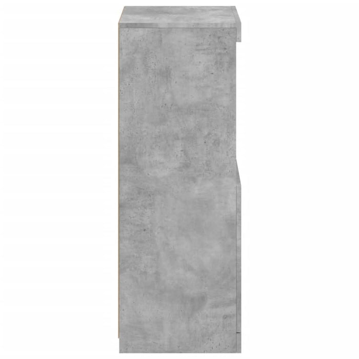 Servantă cu lumini LED, gri beton, 41x37x100 cm - WALTI WALTI