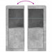 Servantă cu lumini LED, gri beton, 41x37x100 cm - WALTI WALTI