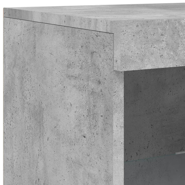Servantă cu lumini LED, gri beton, 41x37x100 cm - WALTI WALTI