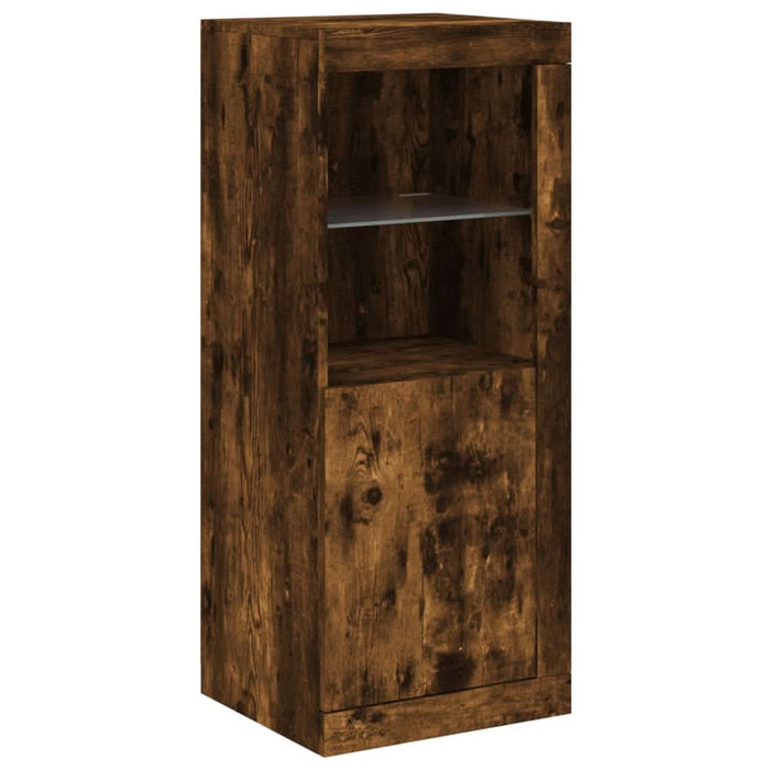 Servantă cu lumini LED, stejar fumuriu, 41x37x100 cm - WALTI WALTI