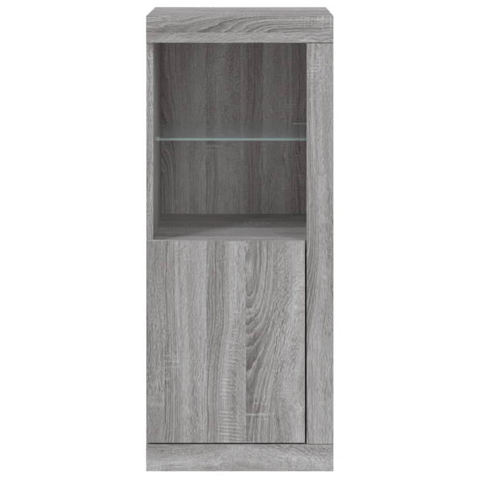 Servantă cu lumini LED, gri sonoma, 41x37x100 cm - WALTI WALTI