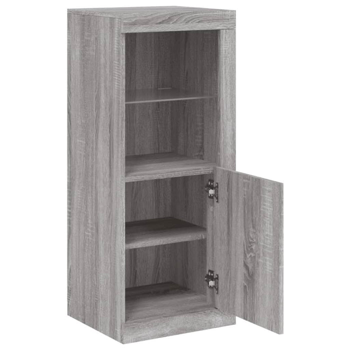 Servantă cu lumini LED, gri sonoma, 41x37x100 cm - WALTI WALTI