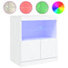Servantă cu lumini LED, alb, 60x37x67 cm - WALTI WALTI