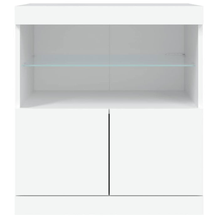 Servantă cu lumini LED, alb, 60x37x67 cm - WALTI WALTI